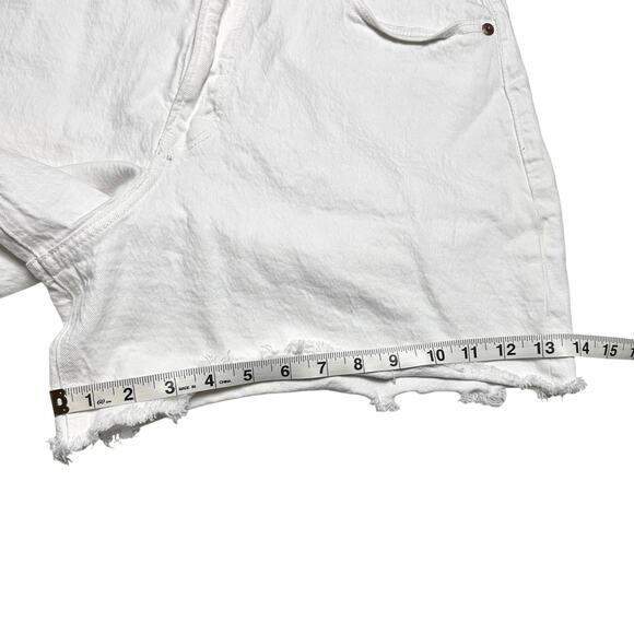 Abercrombie & Fitch White Jean Shorts - Picture 6 of 16